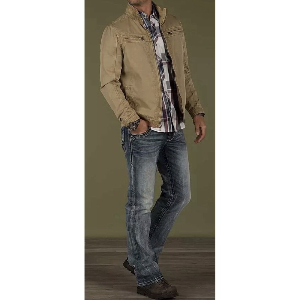 SOLD Black Phoenix Jacket Tan Moto Streetwear Utility Military Inspired XL